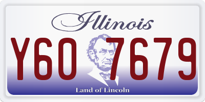 IL license plate Y607679