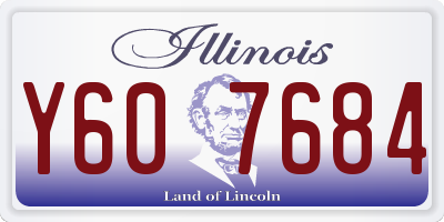 IL license plate Y607684