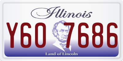 IL license plate Y607686
