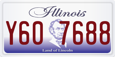IL license plate Y607688