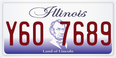 IL license plate Y607689