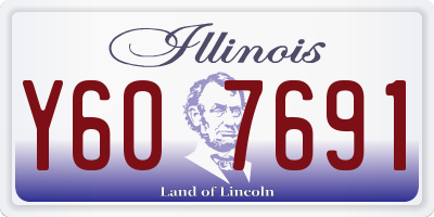 IL license plate Y607691