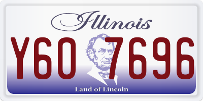 IL license plate Y607696