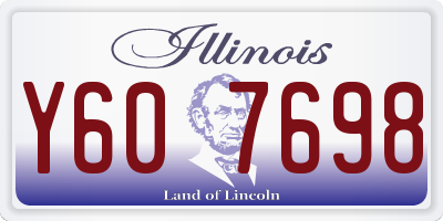 IL license plate Y607698