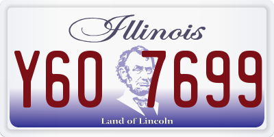 IL license plate Y607699