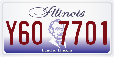 IL license plate Y607701