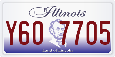 IL license plate Y607705
