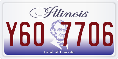IL license plate Y607706