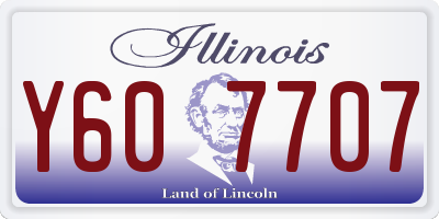 IL license plate Y607707
