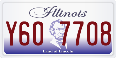 IL license plate Y607708