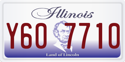 IL license plate Y607710