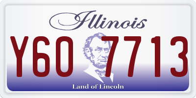 IL license plate Y607713