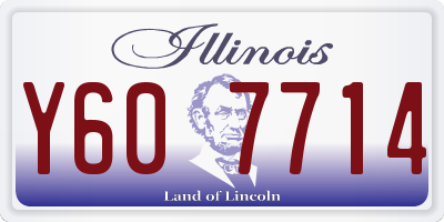 IL license plate Y607714