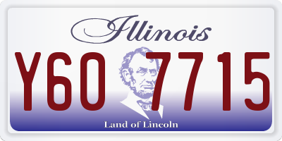 IL license plate Y607715
