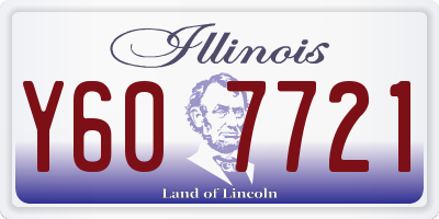 IL license plate Y607721