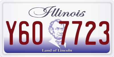 IL license plate Y607723