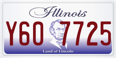 IL license plate Y607725
