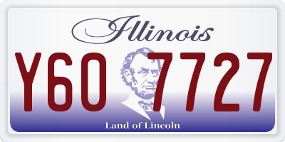 IL license plate Y607727