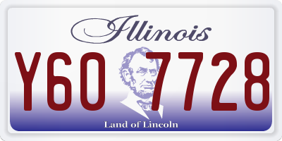 IL license plate Y607728