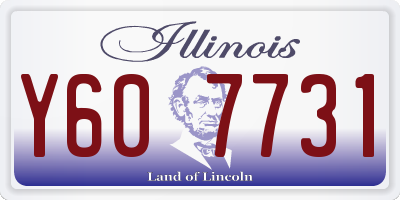 IL license plate Y607731