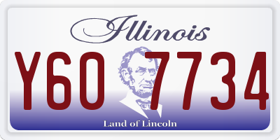 IL license plate Y607734