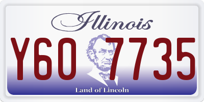 IL license plate Y607735