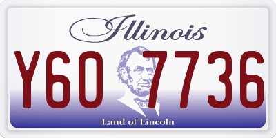 IL license plate Y607736
