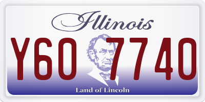IL license plate Y607740