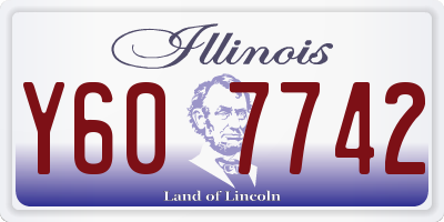 IL license plate Y607742