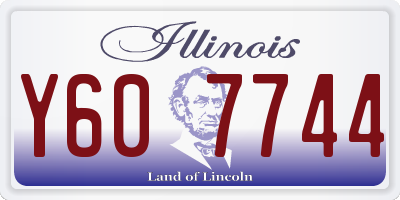 IL license plate Y607744
