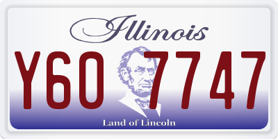 IL license plate Y607747