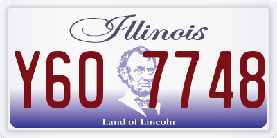 IL license plate Y607748