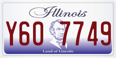 IL license plate Y607749