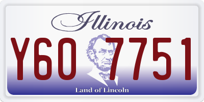 IL license plate Y607751