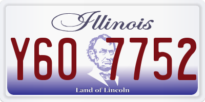 IL license plate Y607752