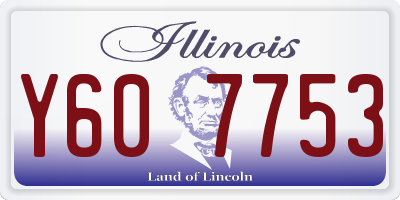 IL license plate Y607753