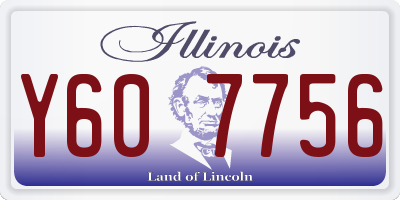 IL license plate Y607756