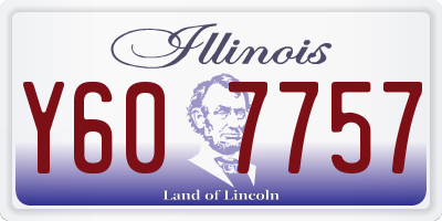 IL license plate Y607757