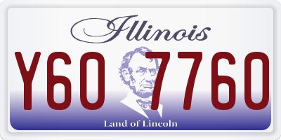 IL license plate Y607760