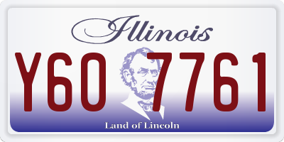 IL license plate Y607761