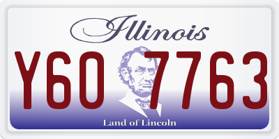 IL license plate Y607763
