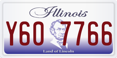 IL license plate Y607766