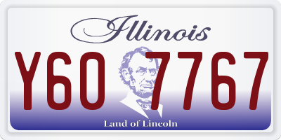IL license plate Y607767