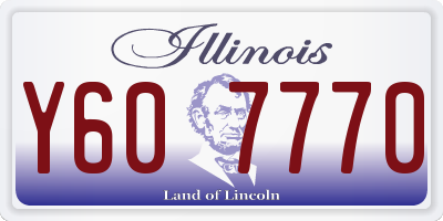 IL license plate Y607770