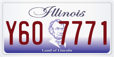 IL license plate Y607771