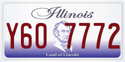 IL license plate Y607772