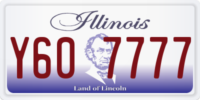 IL license plate Y607777