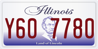 IL license plate Y607780