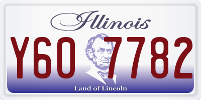 IL license plate Y607782