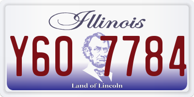 IL license plate Y607784